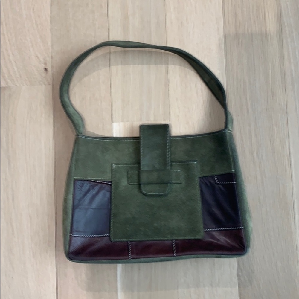 Sarah Shaw Leather & Suede Handbag